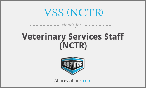 VSS (NCTR) - Veterinary Services Staff (NCTR)
